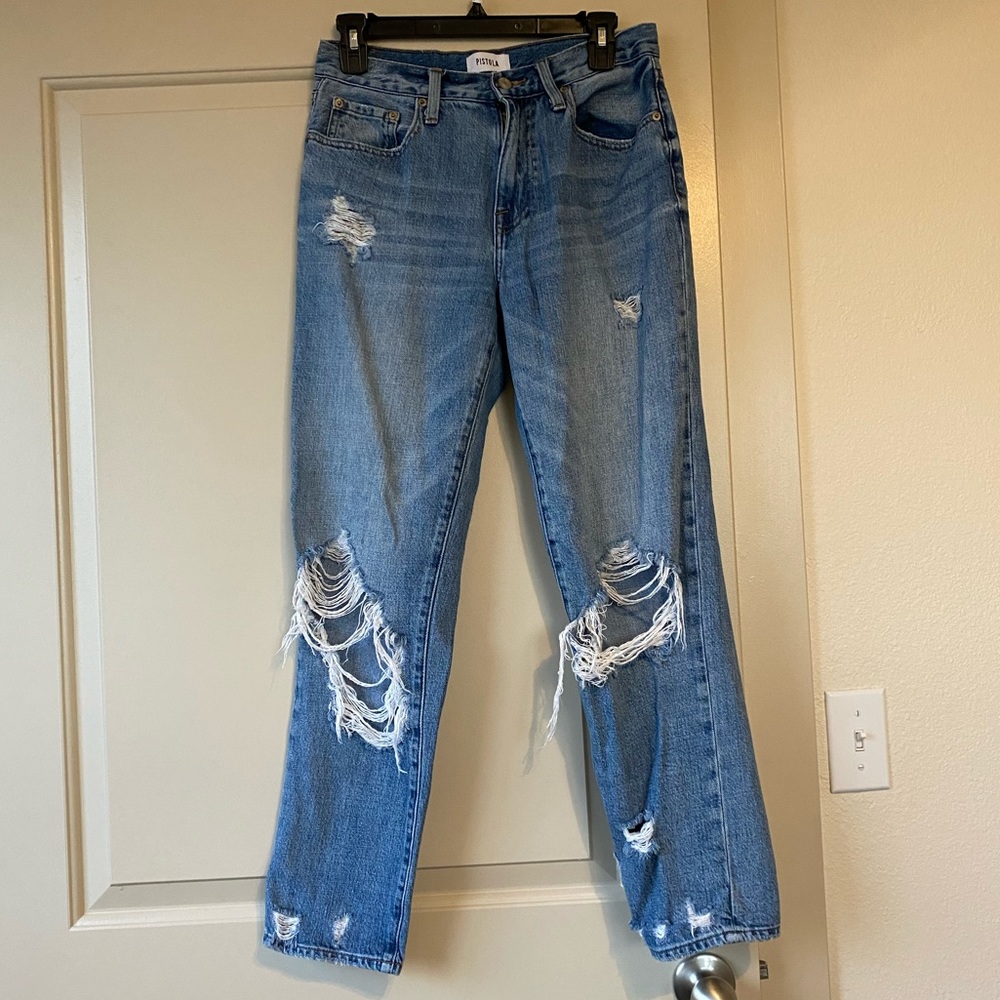 Pistola Medium Wash Distressed Jeans